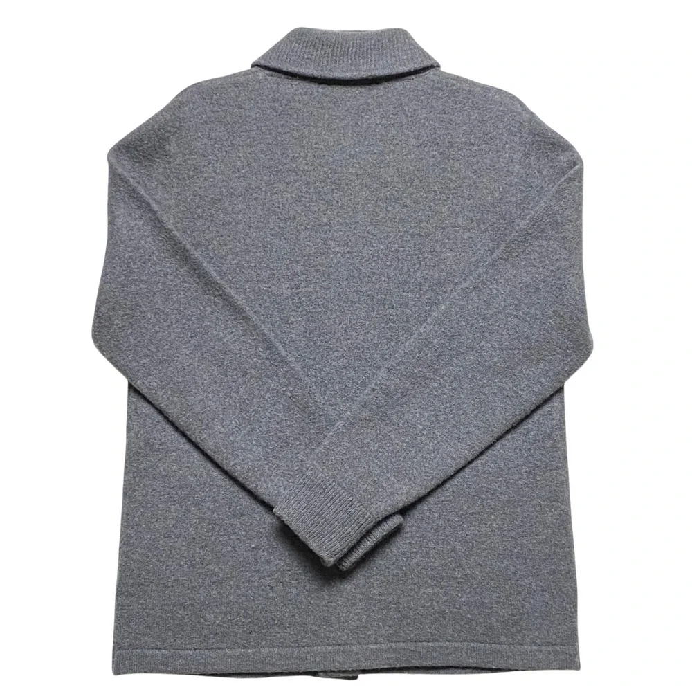 Wallace Barnes by J.Crew Shawl‎ Collar Cardigan Sweater Gray Merino Wool Size S